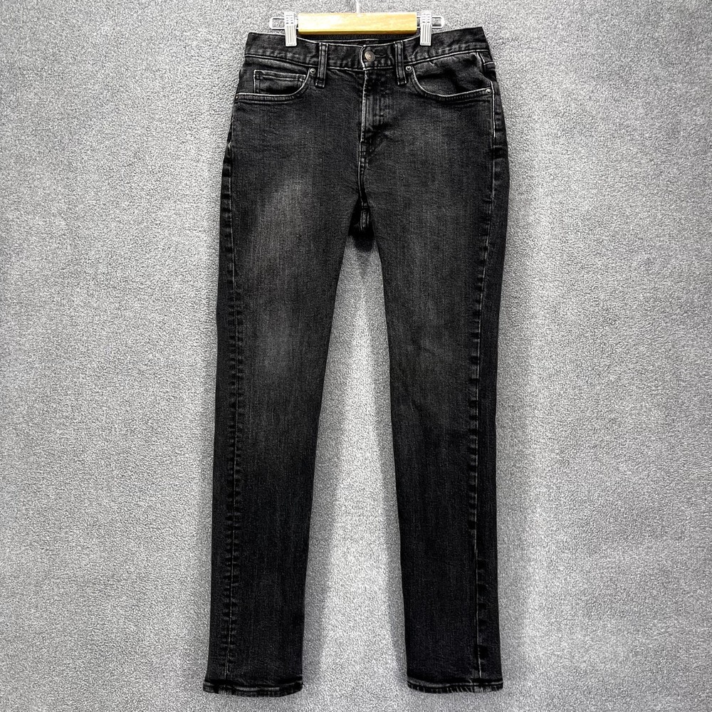 Free‎ Assembly Jeans Womens Size 29 x 32 Black Denim Mid Rise Straight